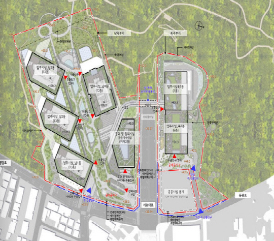 서울 서초동 옛 국군정보사령부(정보사) 부지 '서리풀 복합개발 사업'. [서울시 제공]